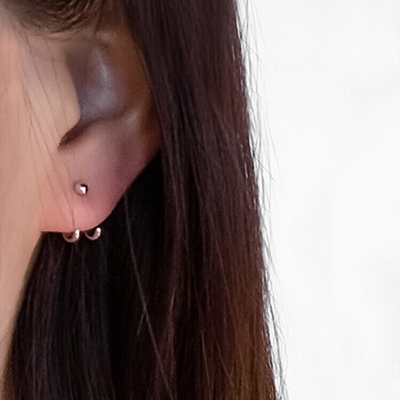 ⚜️[𝟯/$𝟭𝟴]⚜️NEW 925 Silver Ball Jacket Earrings - Picture 5 of 7